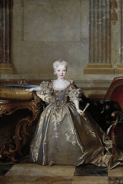 Portrait of the Mariana Victoria of Spain, Infanta of Spain and future Queen of Portugal; eldest daughter of Philip V of Spain and his second wife Eli